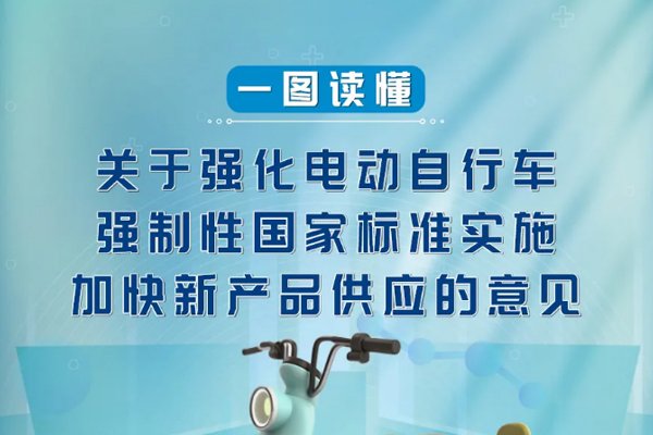 一圖讀懂《關(guān)于強(qiáng)化電動自行車強(qiáng)制性國家標(biāo)準(zhǔn)實(shí)施 加快新產(chǎn)品供應(yīng)的意見》